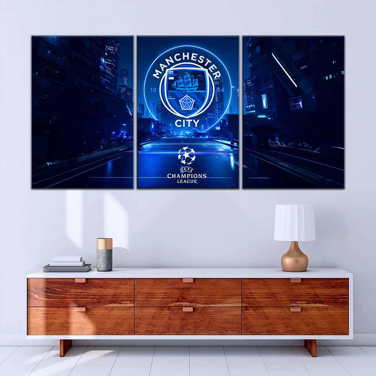 Soccer Canvas Wall Art - FB5051 - Winner Manchester City (2023)