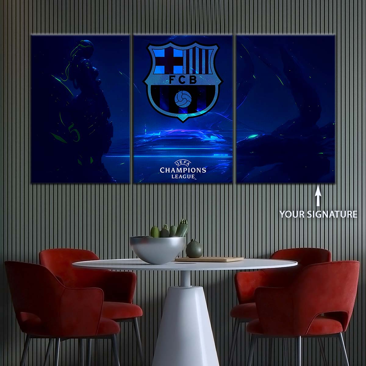 Soccer Canvas Wall Art - FB5057 - Champions League FC Barcelona