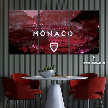 Soccer Canvas Wall Art - FB5065 - AS Monaco FC