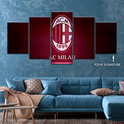 Soccer Canvas Wall Art - FB5029 - AC Milan
