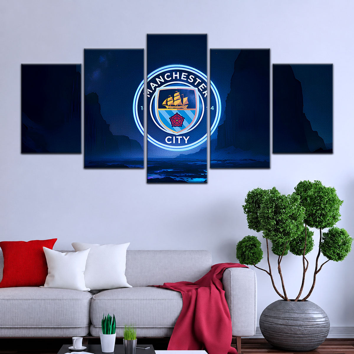 Soccer Canvas Wall Art - FB5047 - Manchester City