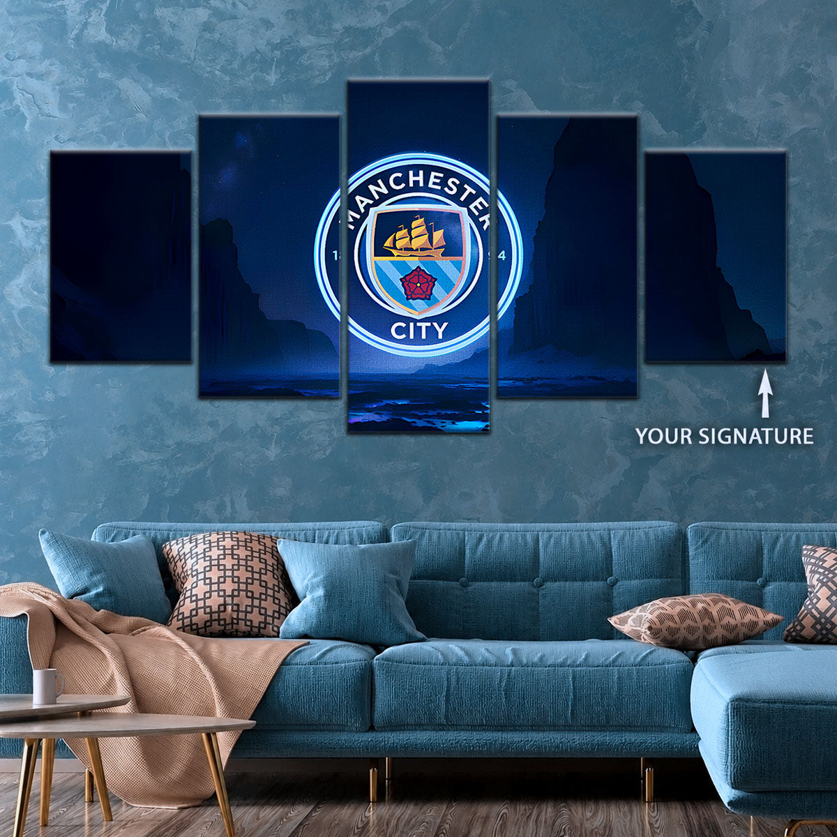 Soccer Canvas Wall Art - FB5047 - Manchester City