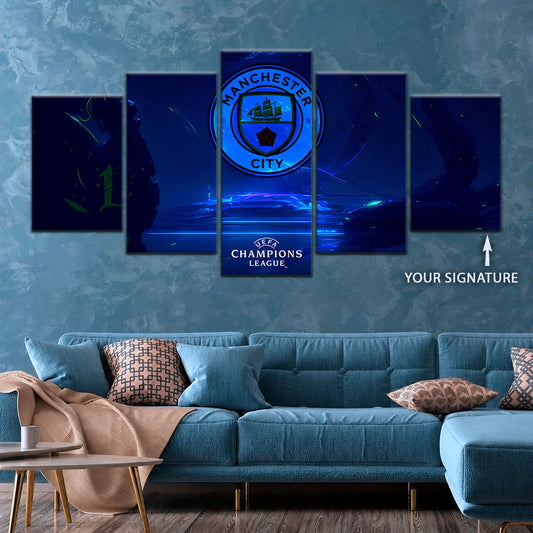 Soccer Canvas Wall Art - FB5048 - Manchester City FC