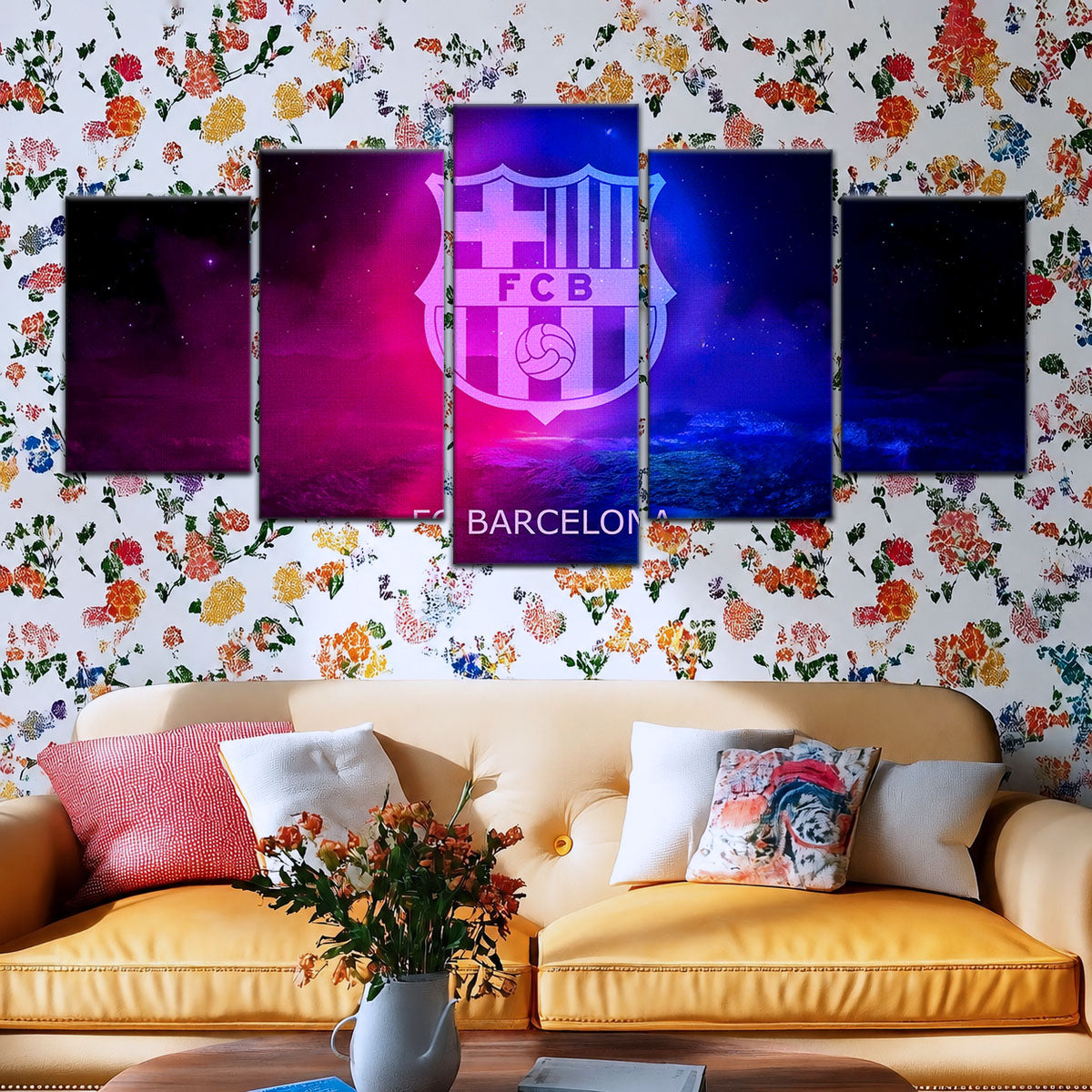 Soccer Canvas Wall Art - FB5057 - Champions League FC Barcelona