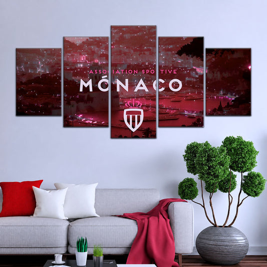 Soccer Canvas Wall Art - FB5065 - AS Monaco FC