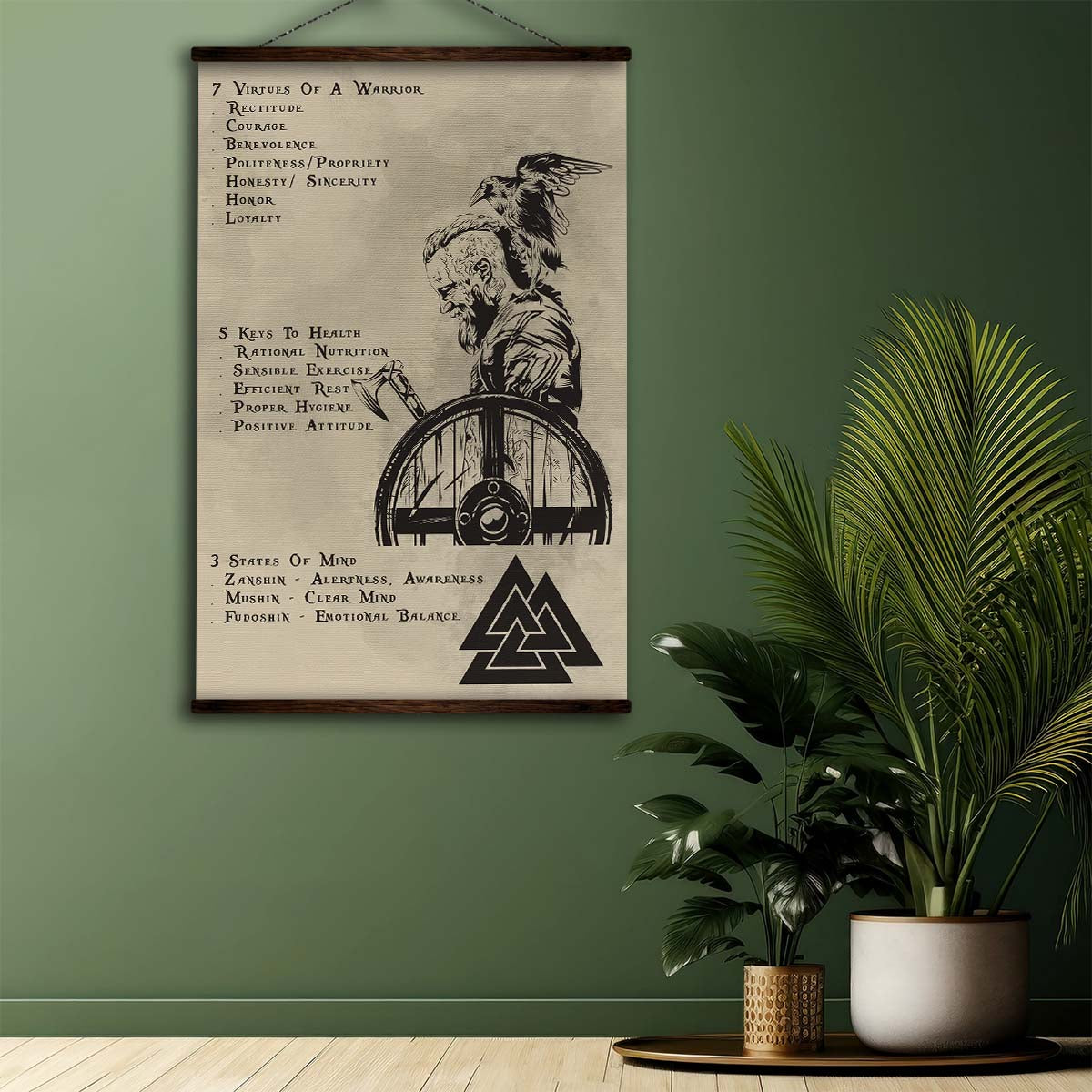 Viking Wall Art - Viking Poster - Viking Canvas - 7 5 3 CODE - VK017 - Vertical Poster - Vertical Canvas
