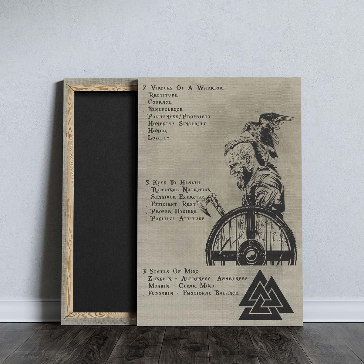 Viking Wall Art - Viking Poster - Viking Canvas - 7 5 3 CODE - VK017 - Vertical Poster - Vertical Canvas