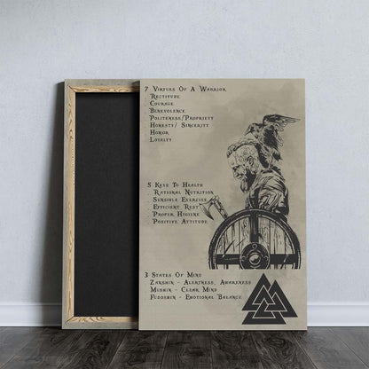 Viking Wall Art - Viking Poster - Viking Canvas - 7 5 3 CODE - VK017 - Vertical Poster - Vertical Canvas
