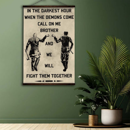 Viking Wall Art - Viking Poster - Viking Canvas - Call On Me Brother - VK016 - Vertical Poster - Vertical Canvas