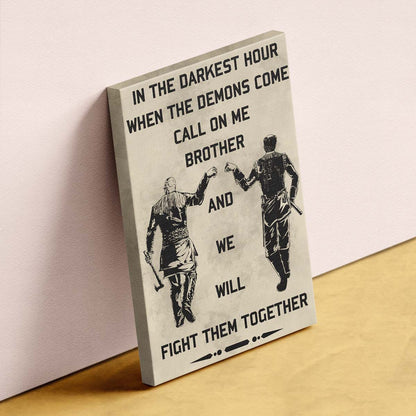Viking Wall Art - Viking Poster - Viking Canvas - Call On Me Brother - VK016 - Vertical Poster - Vertical Canvas