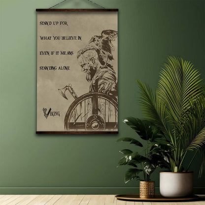 Viking Wall Art - Viking Poster - Viking Canvas - Standing Alone - Ragnar Lothbrok - VK049 - Vertical Poster - Vertical Canvas