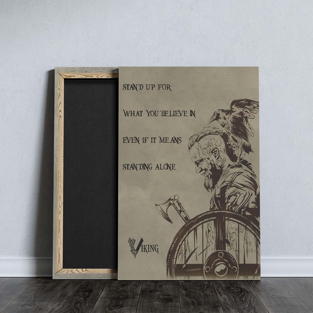 Viking Wall Art - Viking Poster - Viking Canvas - Standing Alone - Ragnar Lothbrok - VK049 - Vertical Poster - Vertical Canvas