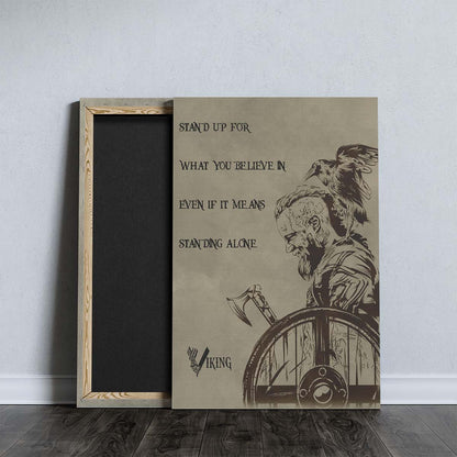 Viking Wall Art - Viking Poster - Viking Canvas - Standing Alone - Ragnar Lothbrok - VK049 - Vertical Poster - Vertical Canvas
