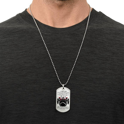 Warrior - I Choose - Sparta - Spartan - Warrior Dog Tag - Military Ball Chain - Luxury Dog Tag