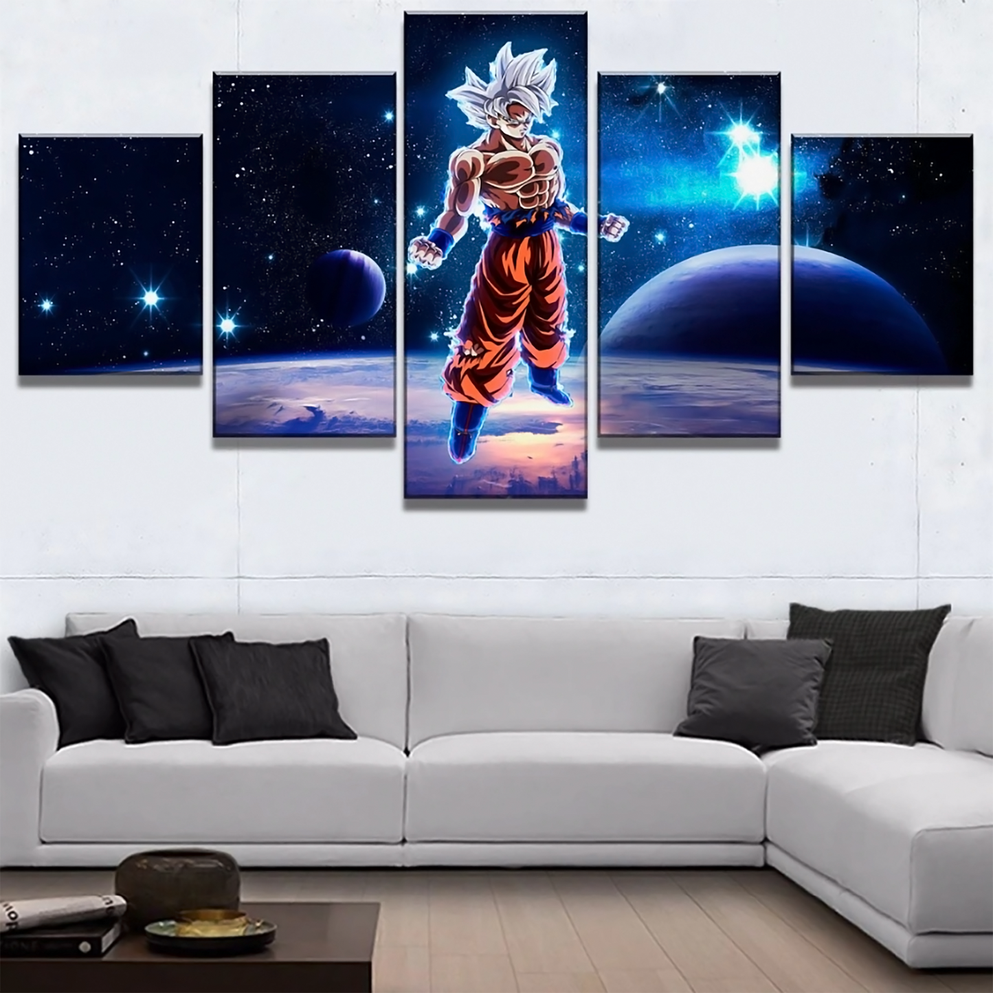 Dragon Ball - 5 Pieces Wall Art - Mastered Ultra Instinct Goku - Dragon Ball Poster - Dragon Ball Canvas