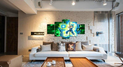 Dragon Ball - 5 Pieces Wall Art - Vegeto - Super Saiyan Blue - Dragon Ball Poster - Dragon Ball Canvas