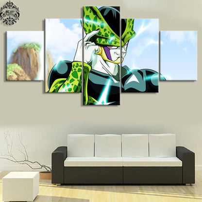 Dragon Ball - 5 Pieces Wall Art - Cell - Dragon Ball Poster - Dragon Ball Canvas