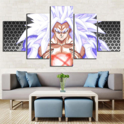 Dragon Ball - 5 Pieces Wall Art - Goku - Super Saiyan - Dragon Ball Poster - Dragon Ball Canvas
